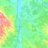 Mapa topográfico El Paso de Robles (Paso Robles), altitude, relevo