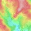 Mapa topográfico Montarcher, altitude, relevo