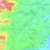 Mapa topográfico Fontenilles, altitude, relevo