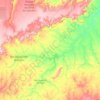 Mapa topográfico Coronel José Dias, altitude, relevo