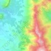 Mapa topográfico Poggio-d'Oletta, altitude, relevo