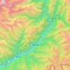 Mapa topográfico 德兴乡, altitude, relevo