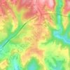 Mapa topográfico Beauregard-de-Terrasson, altitude, relevo