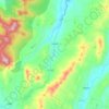 Mapa topográfico Lowell, altitude, relevo