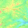 Mapa topográfico Itambé, altitude, relevo