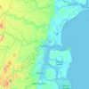 Mapa topográfico Valença, altitude, relevo