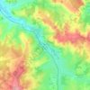 Mapa topográfico Toucy, altitude, relevo