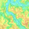 Mapa topográfico Bruailles, altitude, relevo