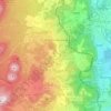 Mapa topográfico Chanat-la-Mouteyre, altitude, relevo