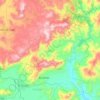 Mapa topográfico Ejutla, altitude, relevo