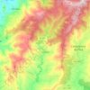 Mapa topográfico Campelo, altitude, relevo