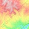 Mapa topográfico Gualmatán, altitude, relevo