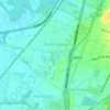 Mapa topográfico Novo Esteio, altitude, relevo