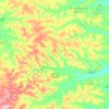 Mapa topográfico Nazaré, altitude, relevo