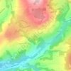 Mapa topográfico Marlioz, altitude, relevo