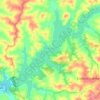 Mapa topográfico Represa do Rio Verde, altitude, relevo