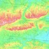 Mapa topográfico Sevenoaks, altitude, relevo