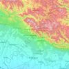 Mapa topográfico Nainital, altitude, relevo