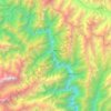 Mapa topográfico Gadain, altitude, relevo