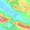 Mapa topográfico Sabarat, altitude, relevo