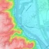 Mapa topográfico Sablons, altitude, relevo