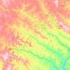 Mapa topográfico Itarumã, altitude, relevo