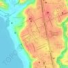 Mapa topográfico Pinheiro, altitude, relevo