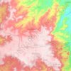 Mapa topográfico Jaçanã, altitude, relevo