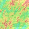 Mapa topográfico 汝城县, altitude, relevo