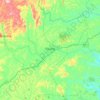 Mapa topográfico Escada, altitude, relevo