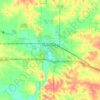 Mapa topográfico Dyersville, altitude, relevo