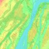 Mapa topográfico Lanoraie, altitude, relevo