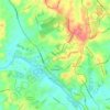 Mapa topográfico Gympie, altitude, relevo