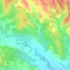 Mapa topográfico Malviès, altitude, relevo