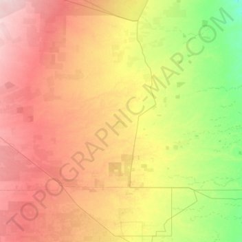 Mapa topográfico Filadelfia, altitude, relevo