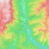 Mapa topográfico Sinaia, altitude, relevo