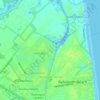 Mapa topográfico Henlopen Acres, altitude, relevo