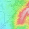 Mapa topográfico Δήμος Ηλιούπολης, altitude, relevo