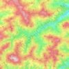 Mapa topográfico Bardi, altitude, relevo