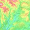 Mapa topográfico Vega de Espinareda, altitude, relevo