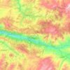 Mapa topográfico Koyulhisar, altitude, relevo