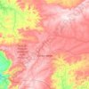 Mapa topográfico Campo Verde, altitude, relevo