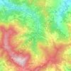 Mapa topográfico Romagnese, altitude, relevo