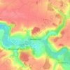 Mapa topográfico Davenescourt, altitude, relevo