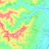 Mapa topográfico Monsano, altitude, relevo
