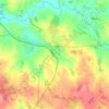 Mapa topográfico Le Dorat, altitude, relevo