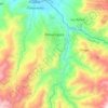 Mapa topográfico Pimampiro, altitude, relevo
