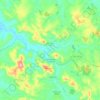 Mapa topográfico Cachoeira da Prata, altitude, relevo