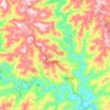 Mapa topográfico Pouso Novo, altitude, relevo