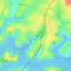 Mapa topográfico Oatley, altitude, relevo